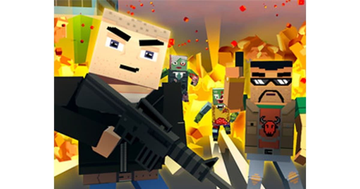 Blocky Zombie And Vehicle Shooting