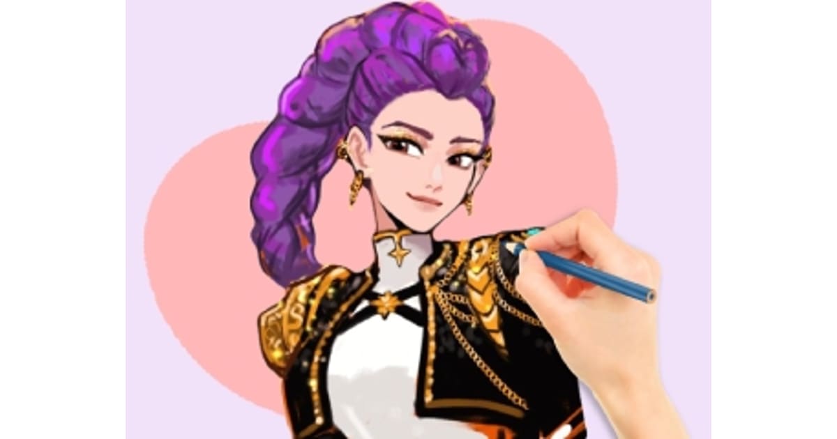 Coloring Book Kpop Rumi