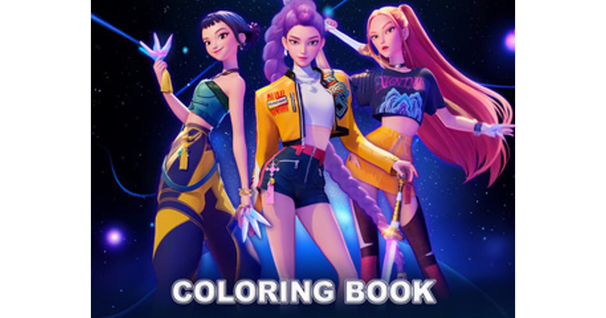Coloring Book Mira Kpop Demon Hunters