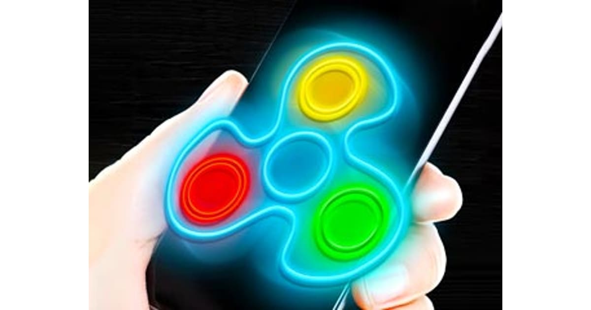 Fidget Spinner Neon Glow