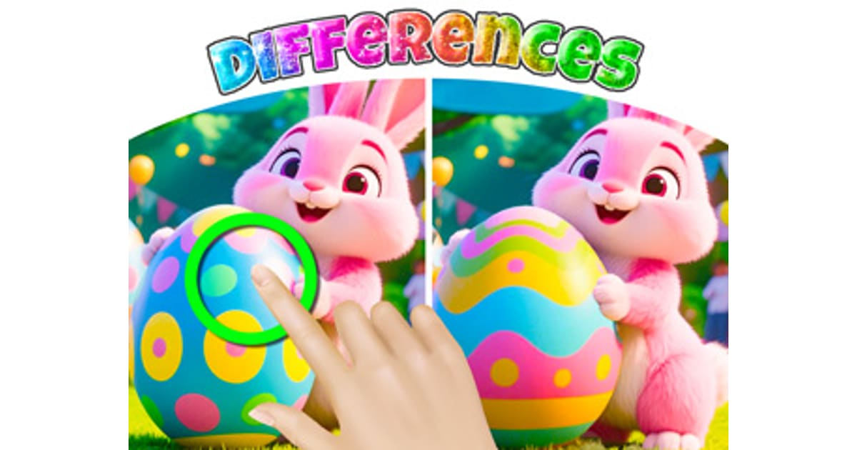 Find The Differences Easter Egg Hunt