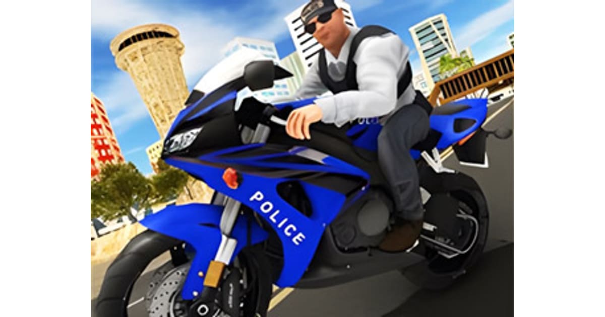 Police Chase Motorbike Driver