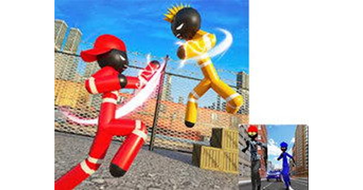 Stickman Police Vs Gangsters Street Fight