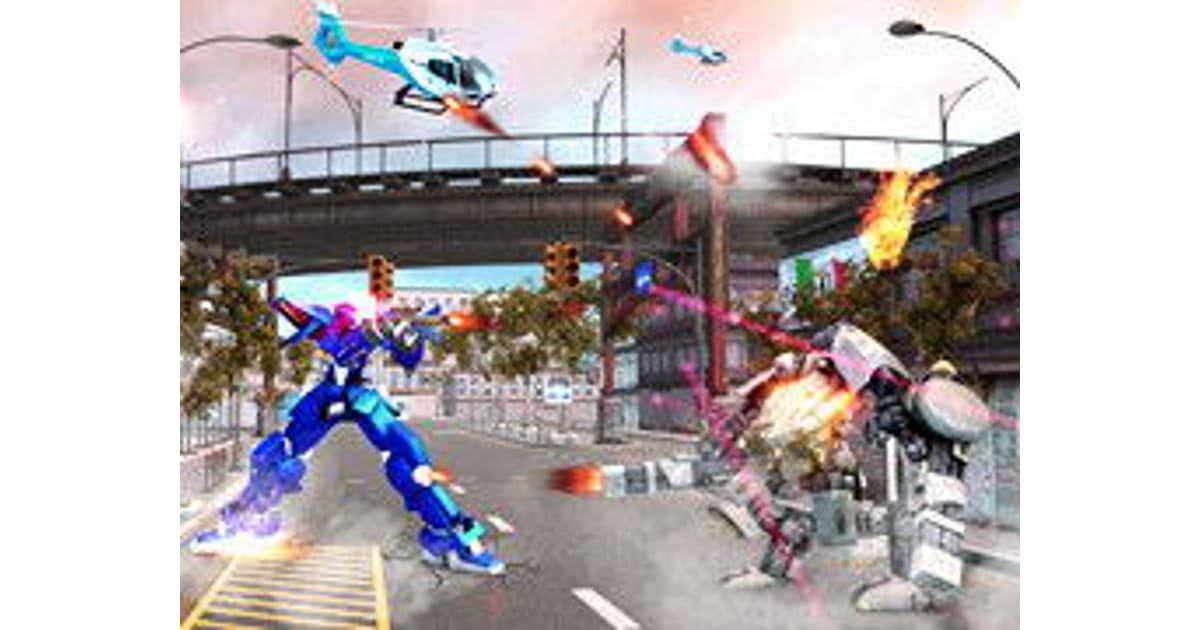 Us Police Robot Transform Robot Fighting